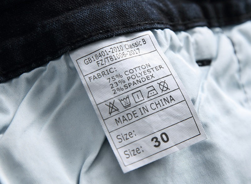 Men's faded jeans