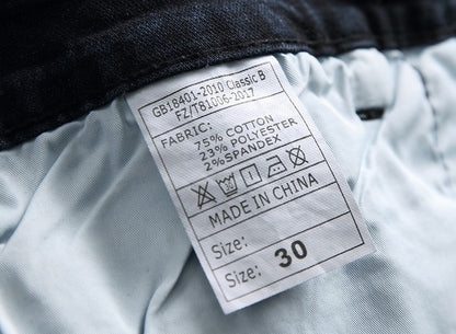 Men's faded jeans