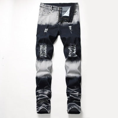 Men's faded jeans