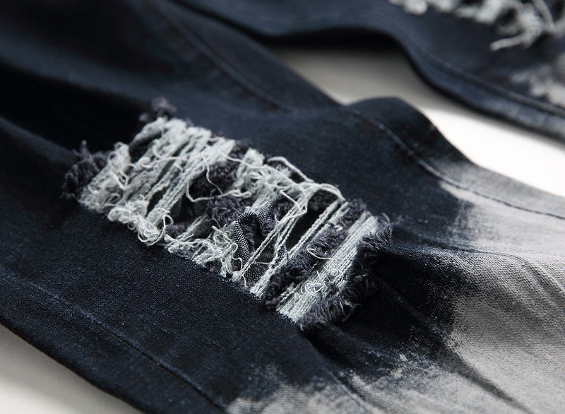 Men's faded jeans