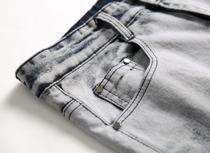 Men's faded jeans