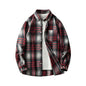 Men's New Plaid  Long-sleeved Shirt Casual Flannel Shirt