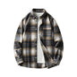 Men's New Plaid  Long-sleeved Shirt Casual Flannel Shirt