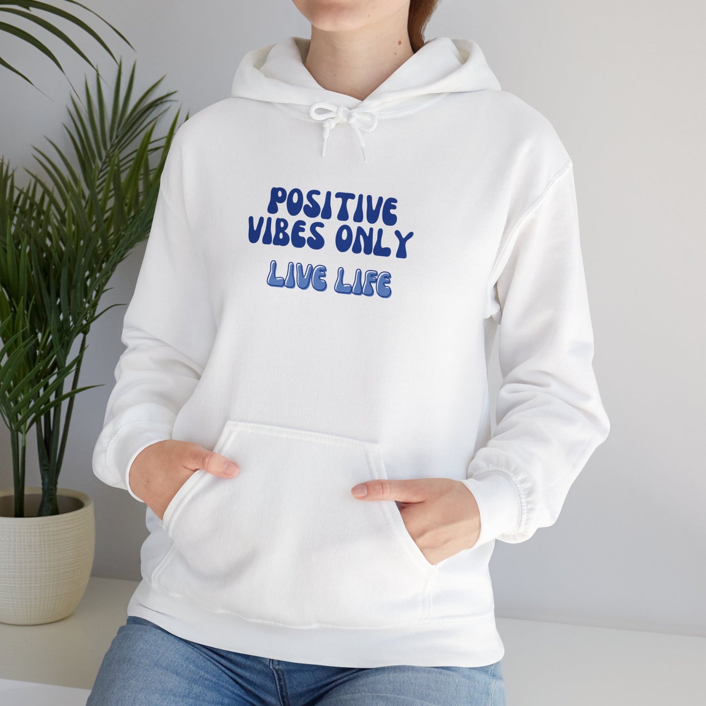 Positive Vibes Only Unisex Heavy Blend™ Hooded Sweatshirt