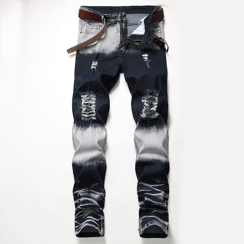 Men's faded jeans
