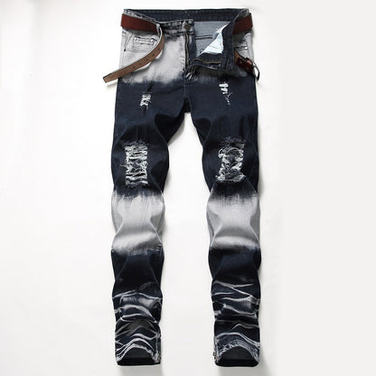 Men's faded jeans