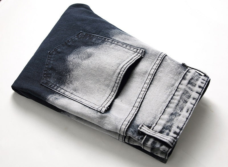 Men's faded jeans