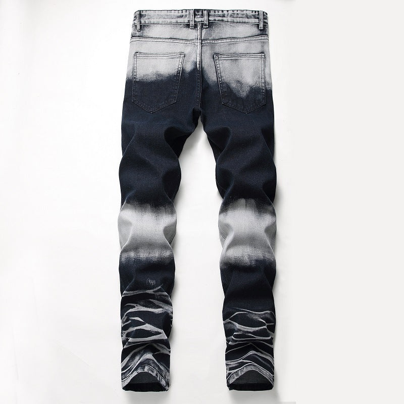 Men's faded jeans