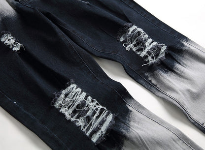 Men's faded jeans