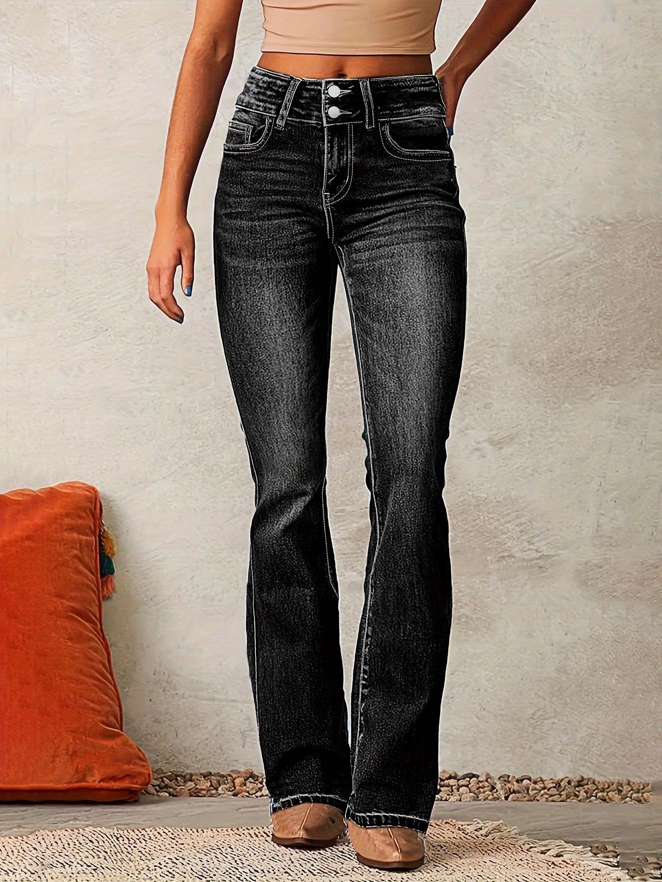 New Washed Street Skinny Retro Stretch Jeans Women's