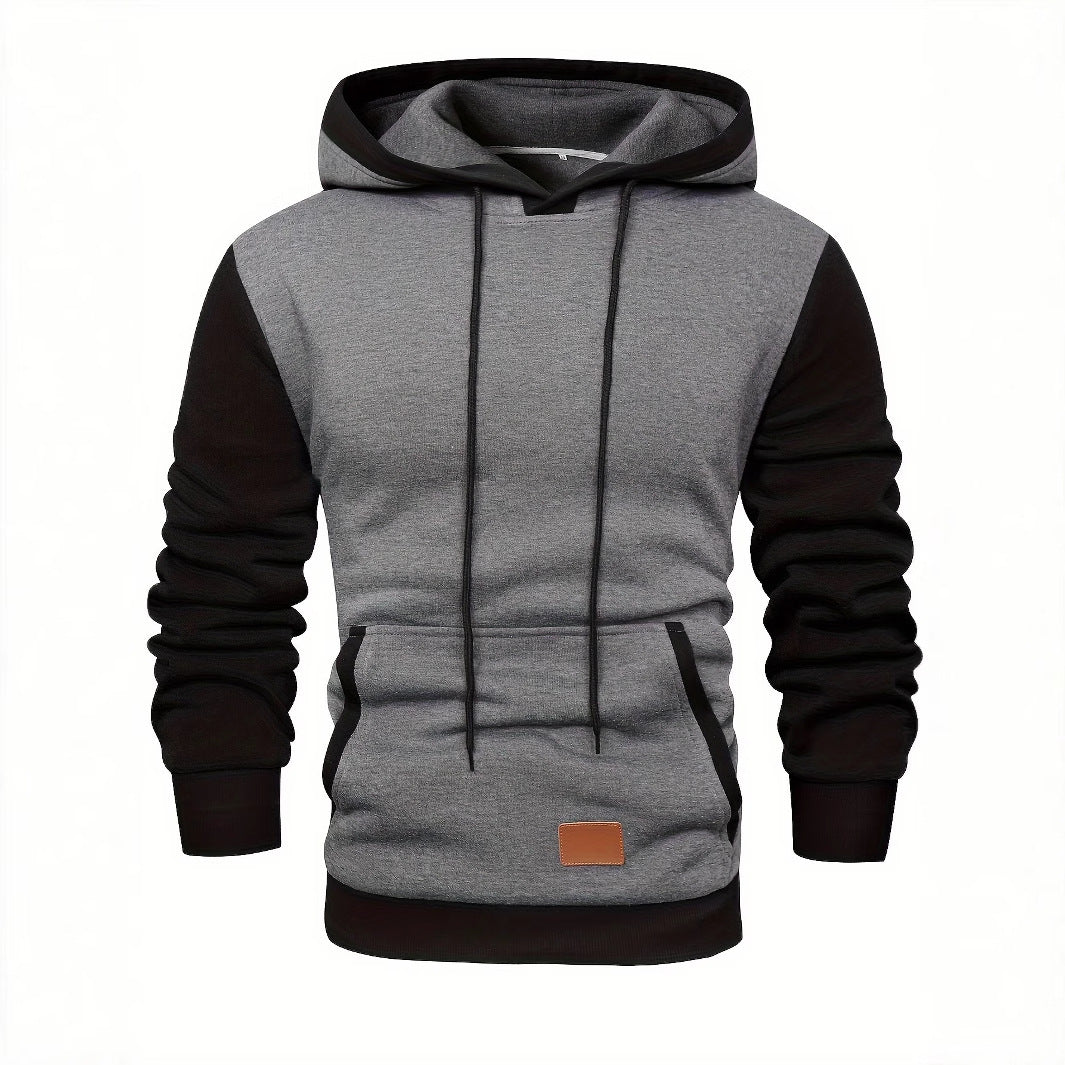 New Men's Color Contrast Hoodie