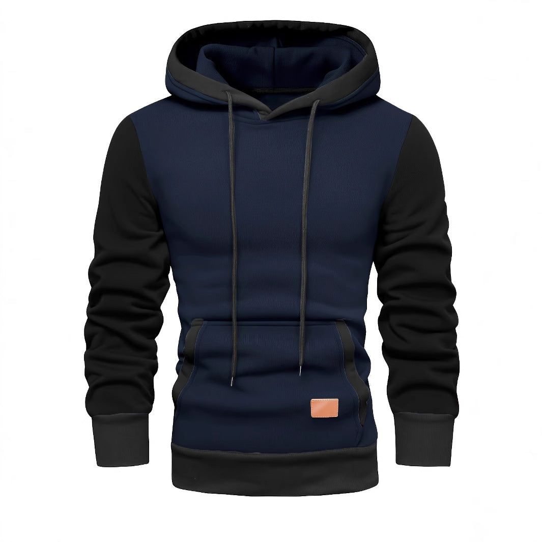 New Men's Color Contrast Hoodie