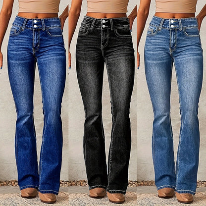 New Washed Street Skinny Retro Stretch Jeans Women's