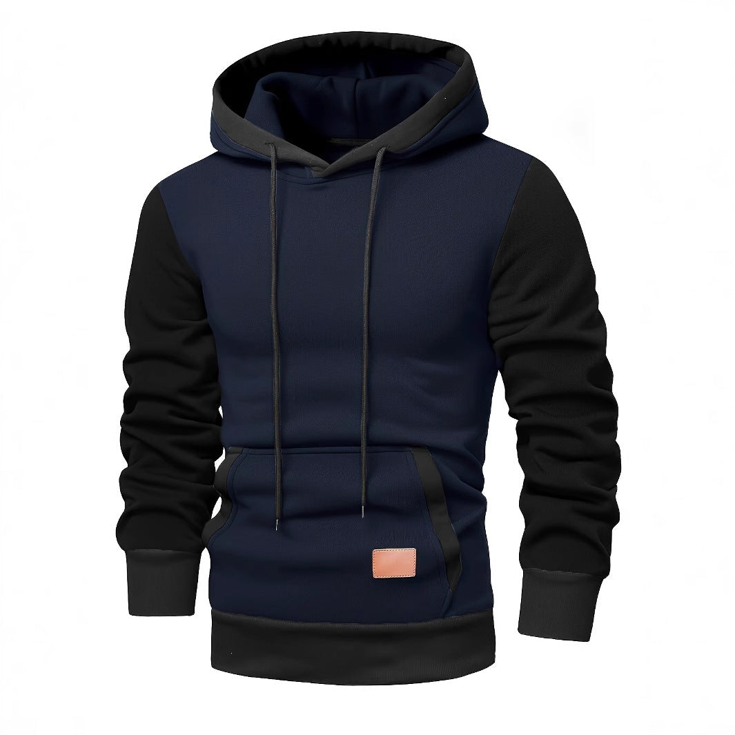 New Men's Color Contrast Hoodie