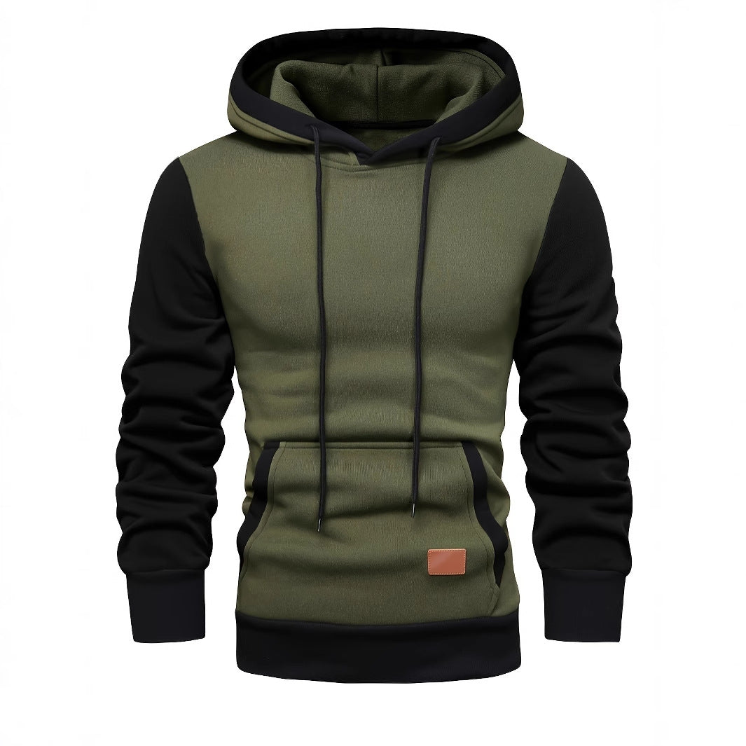 New Men's Color Contrast Hoodie