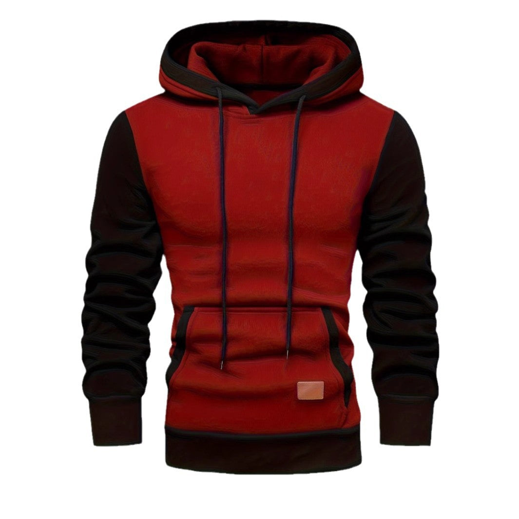 New Men's Color Contrast Hoodie