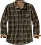 Single-breasted Plaid Shirt Long Sleeve Loose